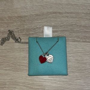 Tiffany Red Heart Necklace